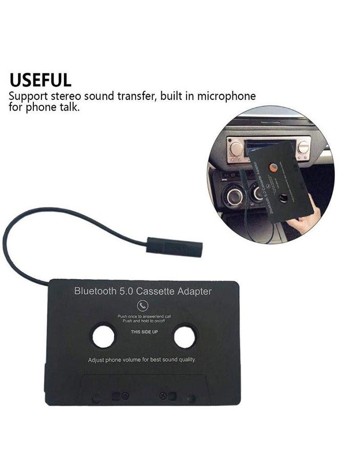 DUNISO Bluetooth Cassette Adapter, Car Audio Cassette Bluetooth Tape Converter Audio Converter for Car MP3 Player - Image 2