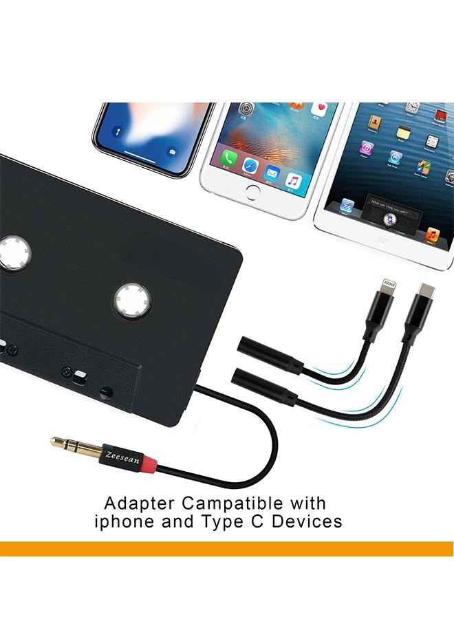 DUNISO Bluetooth Cassette Adapter, Car Audio Cassette Bluetooth Tape Converter Audio Converter for Car MP3 Player - Image 5