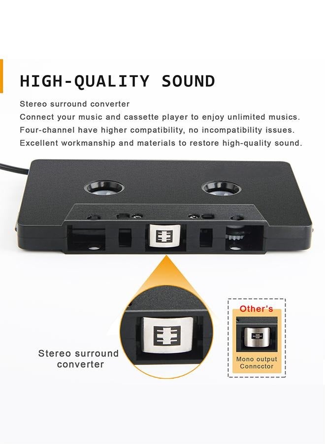 DUNISO Bluetooth Cassette Adapter, Car Audio Cassette Bluetooth Tape Converter Audio Converter for Car MP3 Player - Image 3