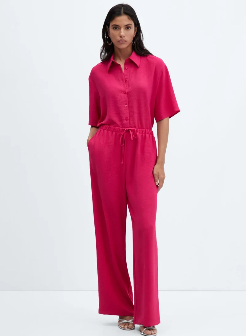 MANGO Wide Leg Pants
