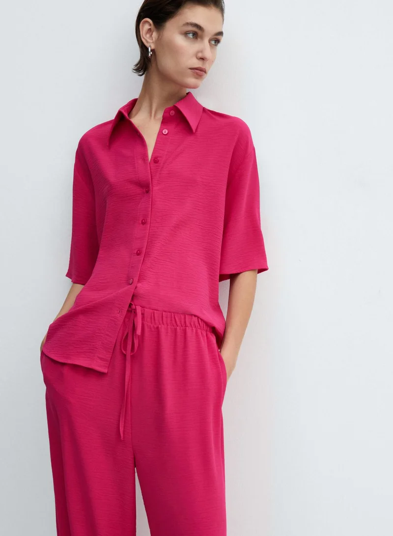 MANGO Wide Leg Pants