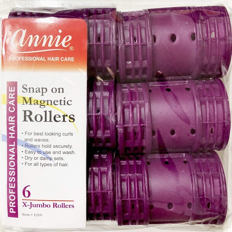 Annie Professional Snap on Magnetic Rollers  Size X Jumbo  1 Pack  Dry or Damp Sets  59247 in Beauty