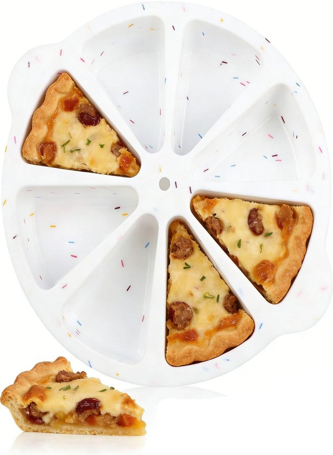 SHEbaking Silicone Scone Pans for Baking Wedge Pan 8-Cavity Silicone Slice Cake Mold Pie Pans for Quiche,Pizza,Brownies BPA free - Image 2