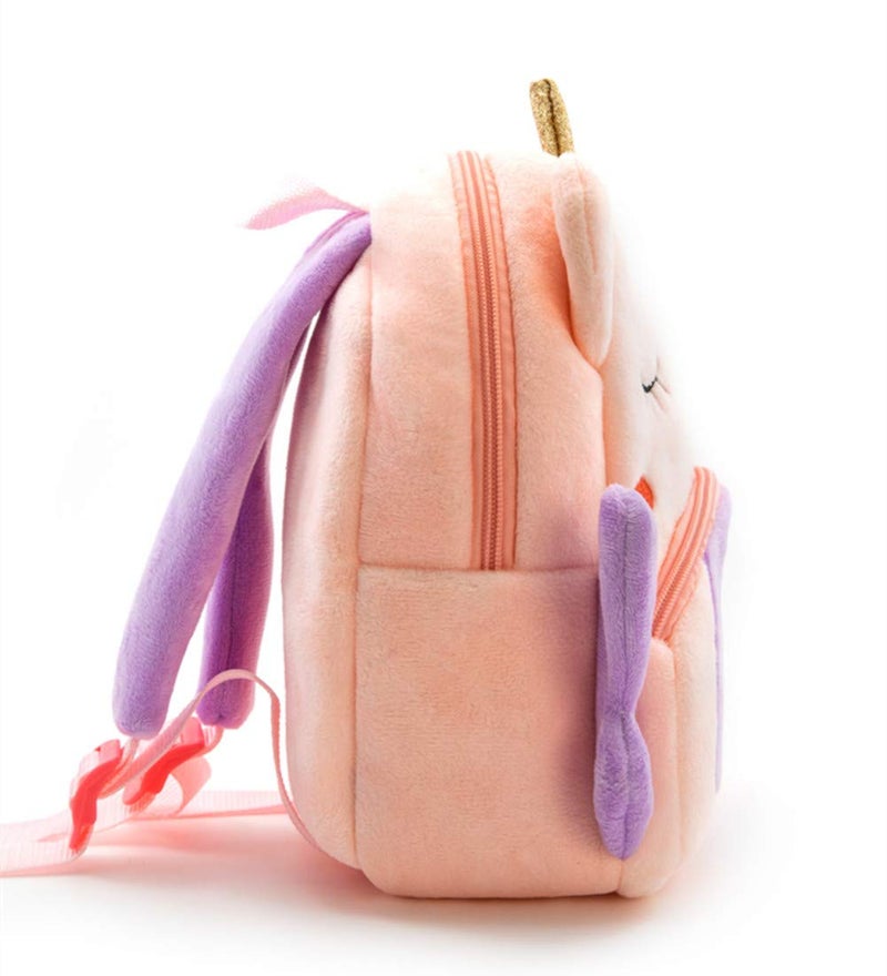 NICE CHOICE Cute Toddler Backpack Toddler Bag Plush Animal Cartoon Mini Travel Bag for Baby Girl Boy 2-6 Years(Bee) - Image 3