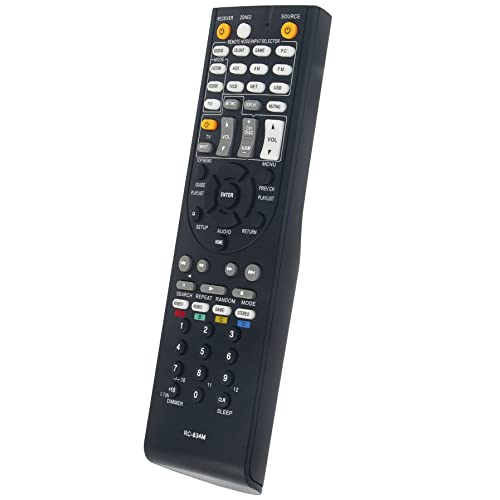 Allimity RC-834M Replacement Remote Control fit for Onkyo AV Receiver 24140834 RT24140834 HTR791 HTS7500 HTRC440 HTRC460 TXNR414 TXNR515 HT-R791 HT-S7500 HT-RC440 HT-RC460 TX-NR414 TX-NR515, Black - Image 3