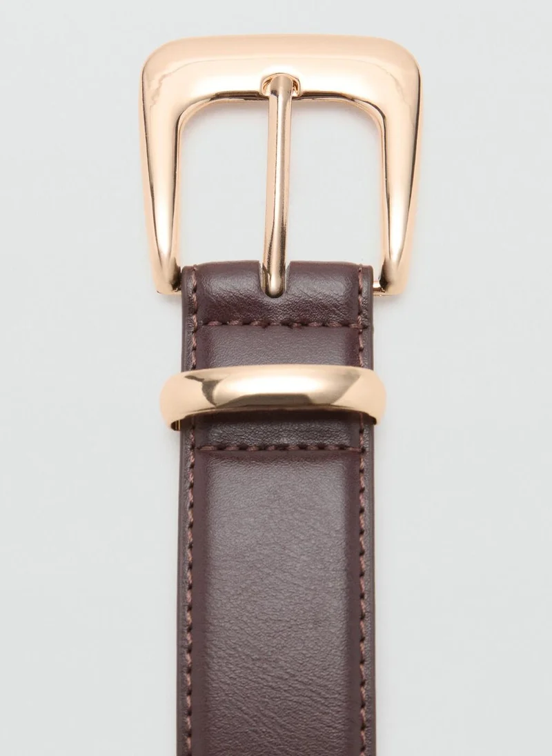 MANGO Metal buckle belt