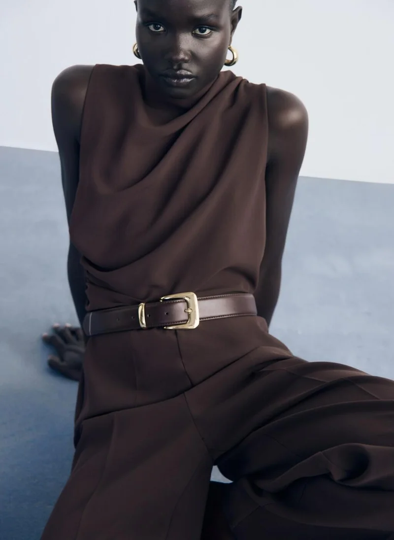 MANGO  Metal buckle belt for Women | Best Price UAE