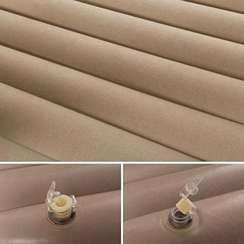 Pivalo A5 PVC Inflatable Car Air Bed Mattress with Pump, 2 Air Pillows & Repair Kit Universal Fit Quick Inflatable Back Seat Baby Sleeping Bed for Kids Travel Trip Picnic & Outdoor Camping (Beige) - Image 3
