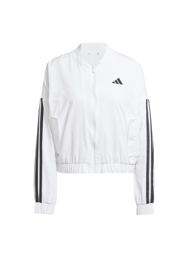 Adidas adidas W 3S WV BOMBER White Training JACKETS for Women - 2XS  - Image 2