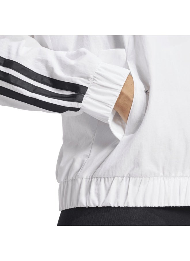 Adidas adidas W 3S WV BOMBER White Training JACKETS for Women - 2XS  - Image 5