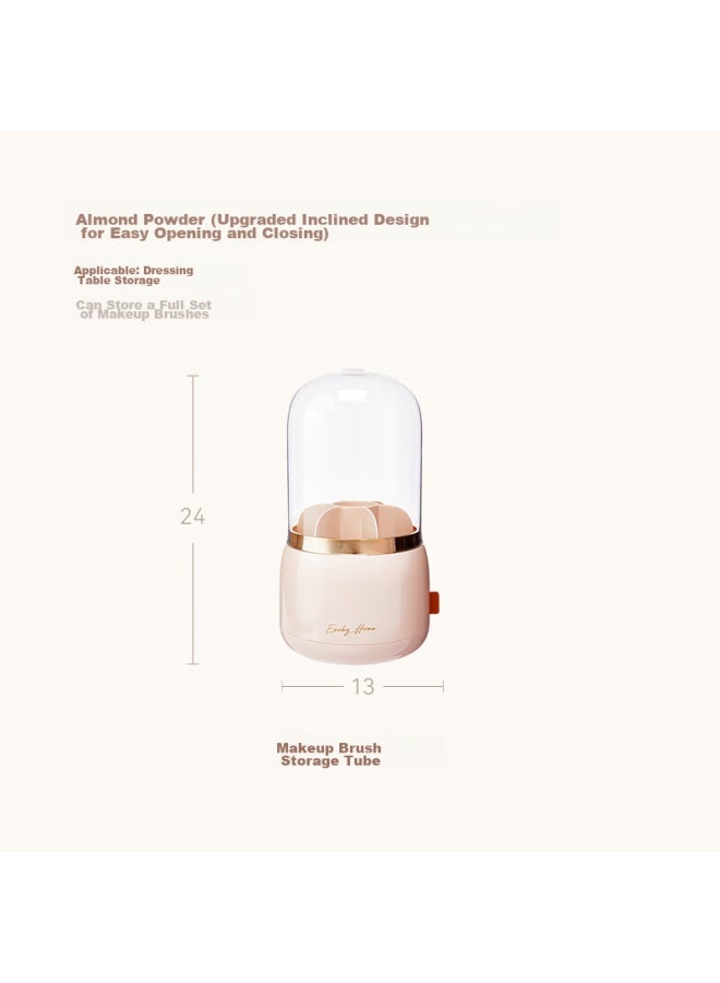 Eachy Makeup Brush Storage Tube, Dust-proof, High-end Feel, Large Capacity, Desktop Cosmetic Storage Container, Aesthetically Pleasing, Rotatable - Image 1