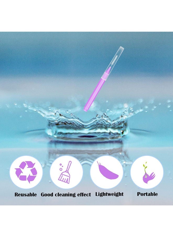 Braces Brush for Cleaner Interdental Brush Toothpick Dental Tooth Flossing Head Oral Dental Hygiene Flosser Toothpick Cleaners Tooth Cleaning Tool (5 Warm Colors,50pcs) - Image 3