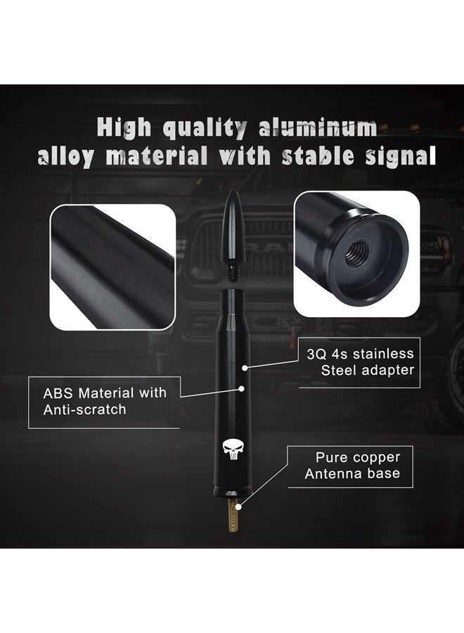 Miytsya Car Truck Bullet Antenna for GM Chevy Silverado 1500 2500 3500 HD Avalanche GMC Sierra 1500 2500 3500 Denali Heavy Duty Pickup Trucks Accessories (Black) - Image 5