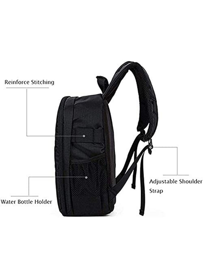 GT-Wheel Waterproof DSLR Camera Bag, Shoulder Backpack for Photographers, Shockproof Backpack Hiking Bag (Silver)  - Image 2