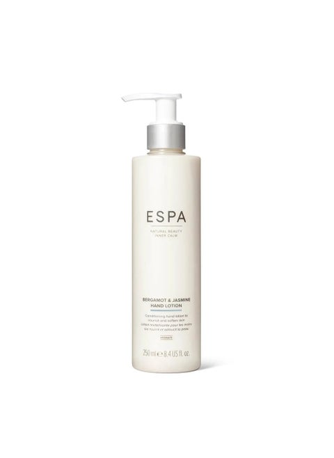 ESPA | Bergamot & Jasmine Hand Lotion | 250ml | Pure Essential Oils