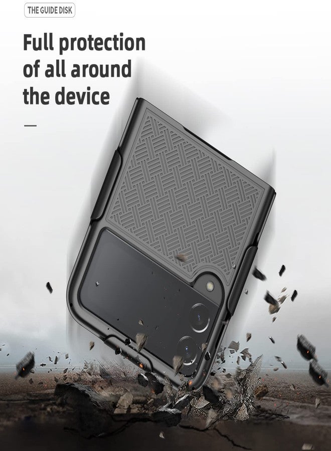 Ailiber Galaxy Z Flip3 5G Case, Samsung Galaxy Z Flip 3 5G (SM-F711) Holster Swivel Belt Clip, Kickstand Holder Combo Cover, Slim Shockproof Shell Slide Pouch Phone Cover for Samsung Z Flip 3-Black - Image 5