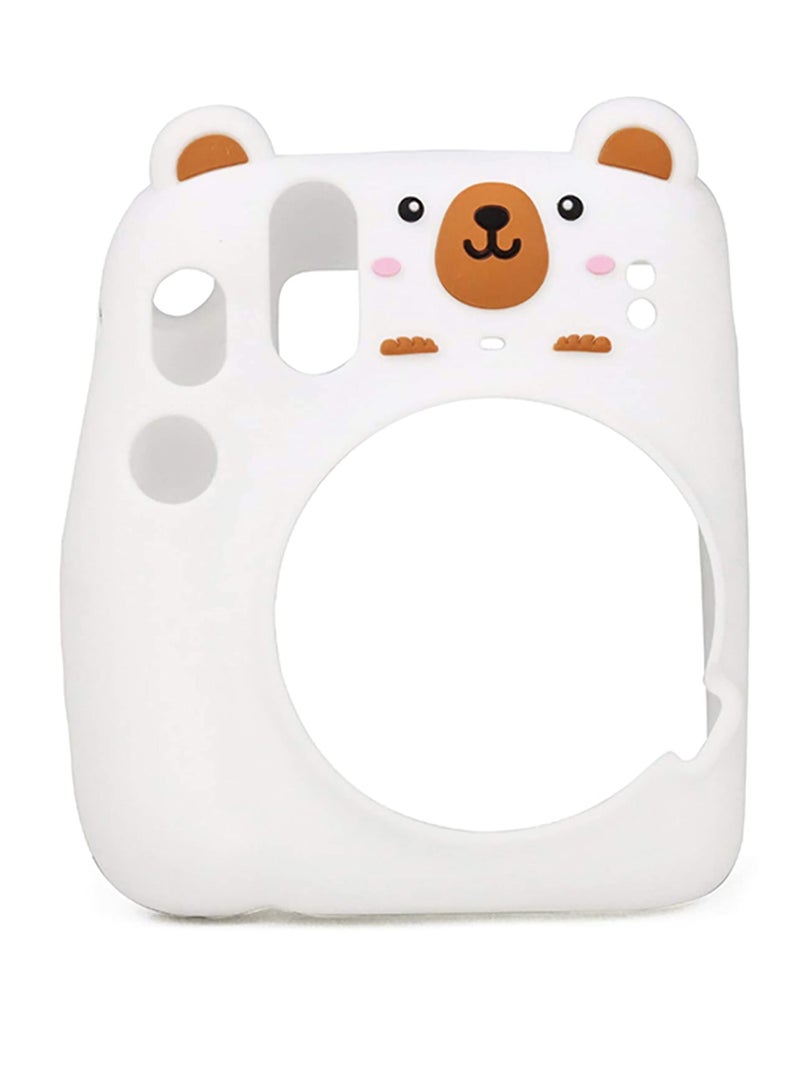 Cute Silicone Camera Case for Fujifilm Instax Mini 11 - Bear Design for Boys, Girls, Men, and Women - Perfect for Scenery Photos and Pictures. - Image 4