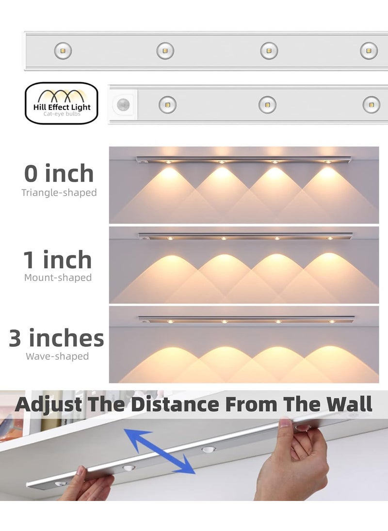 PIHARVA PIHARVA Under The Cabinet Lights 40 cm Motion Light Home Removable Dimmable USB Rechargeable Closet Light Wireless Wardrobe Light for Home Kitchen Stairs Wardrobe Pack of 1  - Image 2