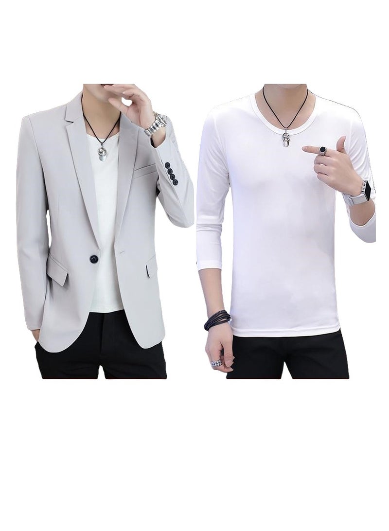 Shougu New Business Casual Slim-fit Suit Set  - Image 1