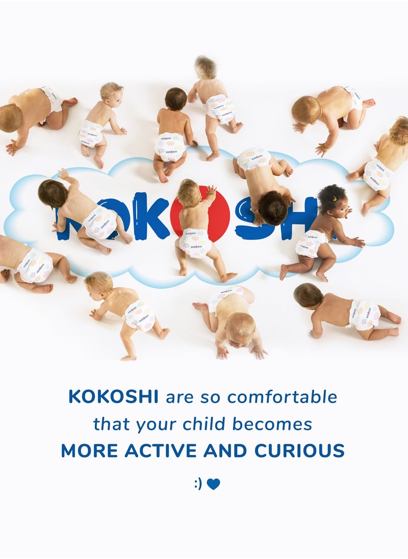 Kokoshi Premium Baby Diapers, Size 4 for babies 9-13kg x 54pcs, Eco-friendly and Hypoallergenic Nappies, Japan Quality Ultimate Softness Leakproof for Skin Care Protection (Dl-54) - pzsku/Z18ABB9F1444FC203BAC0Z/45/_/1700077082/c9b79db5-d7a9-4b4c-b794-c7dd0b36720f