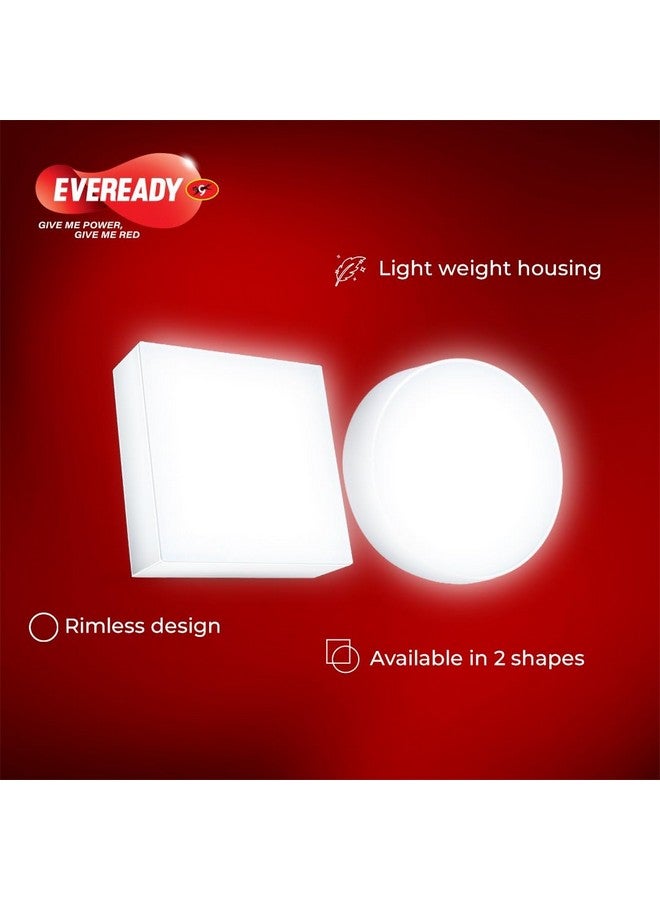 Eveready EVEREADY 8W LED Rigel Surface Panel | Rimless Design | Square Shape | Energy Efficient | High Luminous Output | 4kV Surge Protection | 6500K Daylight | Made in India & BIS Approved | Pack of 1 - Image 2