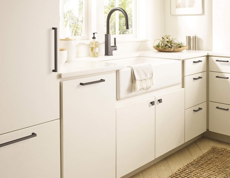 أميروك | Cabinet Pull | Matte Black | 8-13/16 inch (224 mm) Center-to-Center | Monument | 1 Pack | Drawer Pull | Cabinet Handle | Cabinet Hardware - Image 1