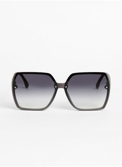 Haute Sauce The Glint Block Oversized Sunglasses  - Image 4