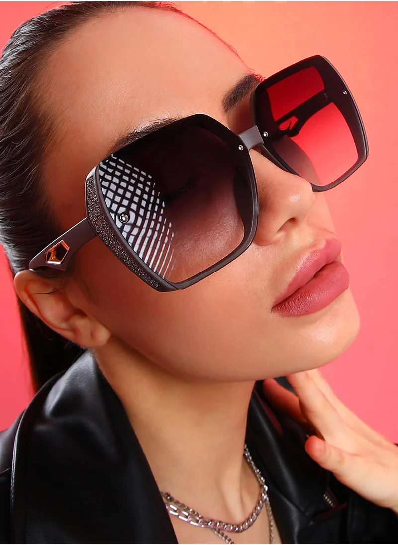 Haute Sauce The Glint Block Oversized Sunglasses