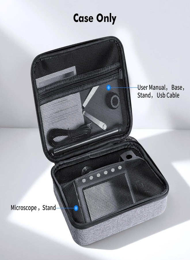 Tingtol Digital Microscope Carrying Case，EVA Microscope Storage Bag Endoscope Case， Compatible with Model DM4 DM7 & Most 4.3'',5'' Digital Microscopes，Borecscope Travel Case - Image 2