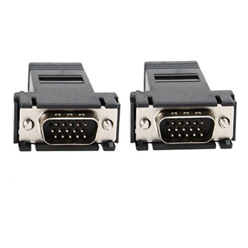 SMAKN Theo&Cleo 2 Black VGA Extender Adapter to Cat5/cat6/rj45 Cable - Image 5