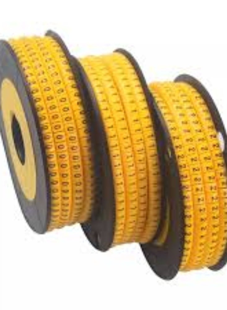 KNP KNP Cable Marker Tube Keep your cables organized and clearly labeled with these cable marker tubes, designed to fit cables with diameters ranging from 2.6mm to 4.2mm.  - Image 2