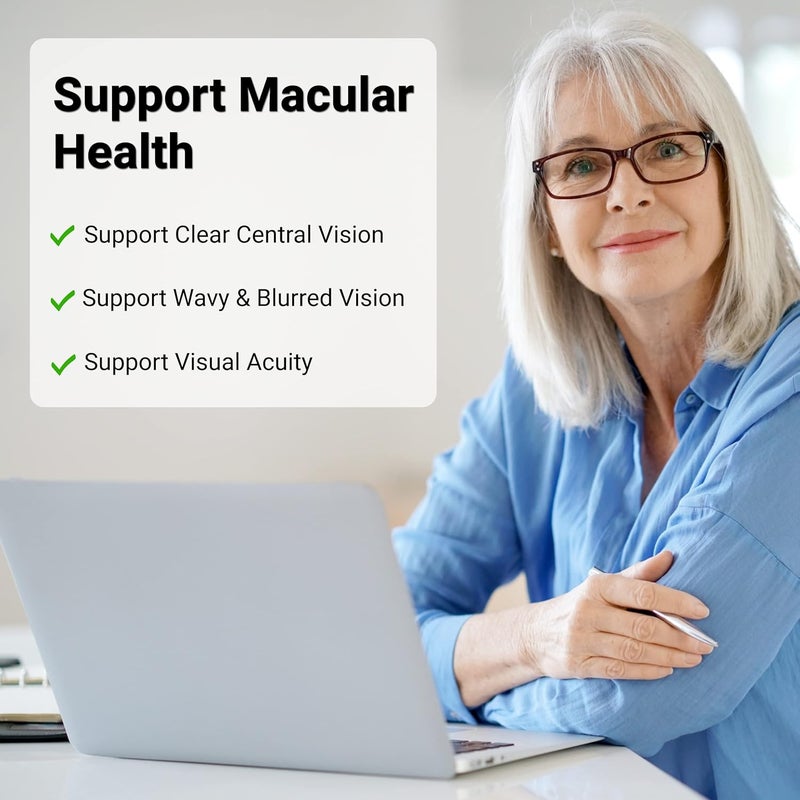 UpNourish AREDS 2  Advanced Eye Vitamin Supplement for Macular Health and Dry Eye  Lutein Zeaxanthin Saffron Astaxanthin  DHA  Supports Eye Strain Pressure Night Vision  120 softgels - Image 4