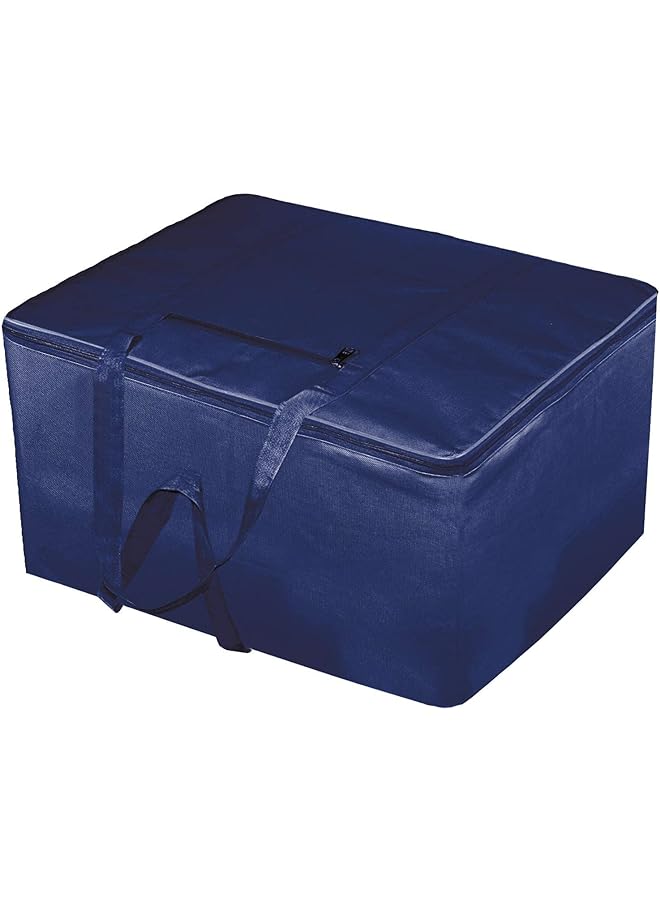 Kuber Industries Home Moisture Proof Wardrobe Organizer Storage Bag For Clothes With Zipper Closure And Handle Royal Bluehs43Hearth26649 - Image 1