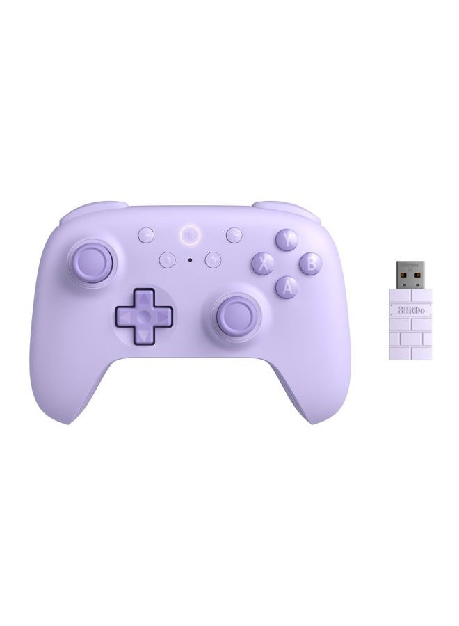 8Bitdo Ultimate 2C Wireless Controller for Windows PC and Android, with 1000Hz Polling Rate, Hall Effect Joysticks and Hall Triggers, and Remappable L4/R4 Bumpers (Purple) - Image 1