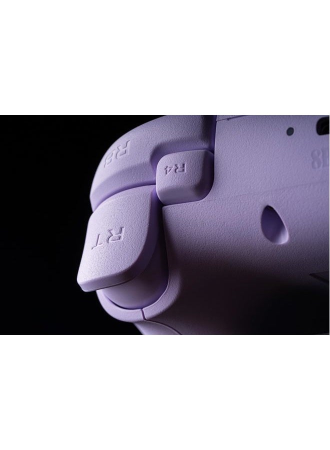 8Bitdo Ultimate 2C Wireless Controller for Windows PC and Android, with 1000Hz Polling Rate, Hall Effect Joysticks and Hall Triggers, and Remappable L4/R4 Bumpers (Purple) - Image 2