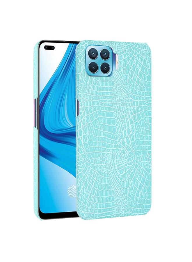 اس-توب جراب لهاتف OPPO F17 Pro / A93 / Reno4 Lite / Reno4 F مقاوم للصدمات من جلد التمساح PC + جراب PU - Image 1