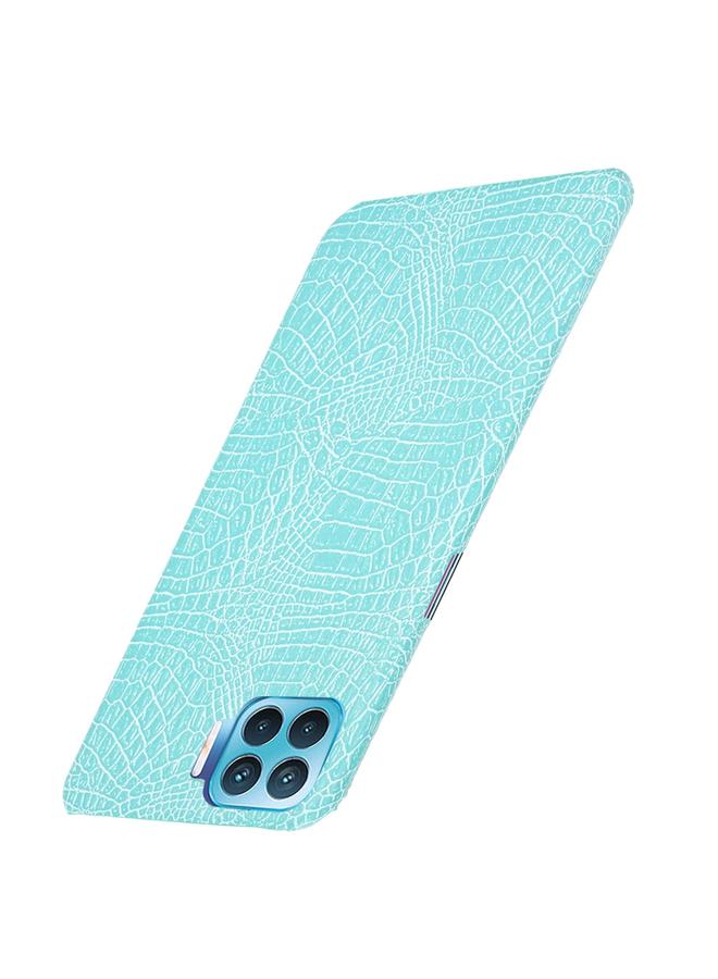 اس-توب جراب لهاتف OPPO F17 Pro / A93 / Reno4 Lite / Reno4 F مقاوم للصدمات من جلد التمساح PC + جراب PU - Image 3