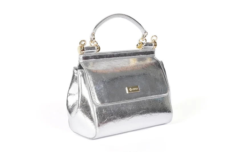 Cuple Small satchel style polished Handbag