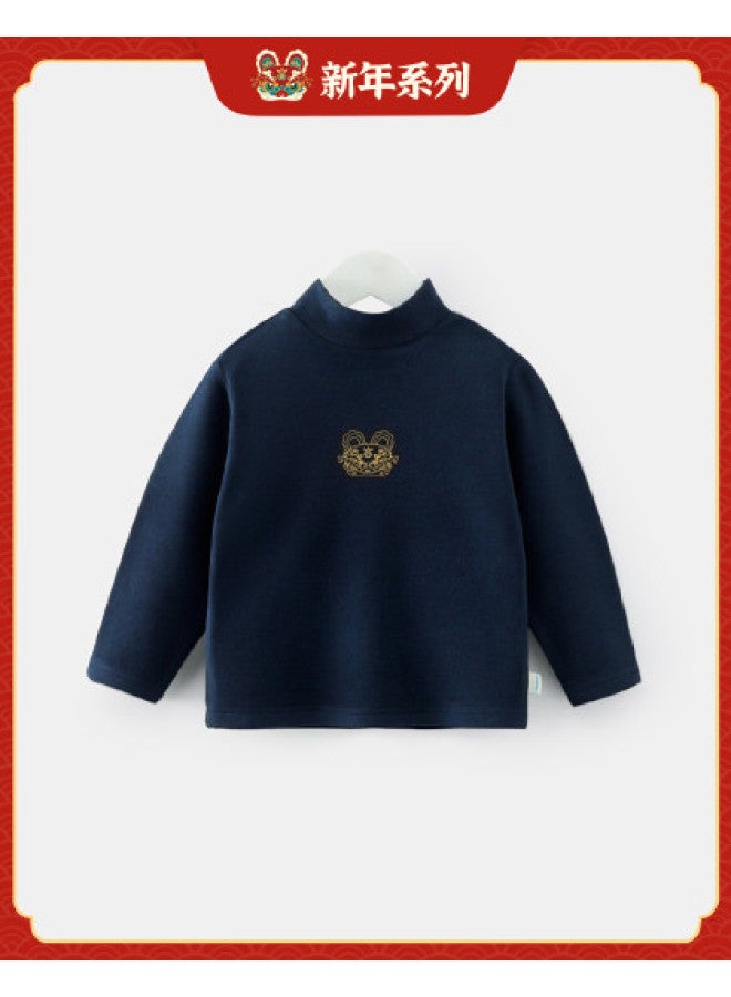 Baby T-shirt Boys' Base Layer Long Sleeve T-shirt Autumn/winter Warm Underwear Girls - Image 1