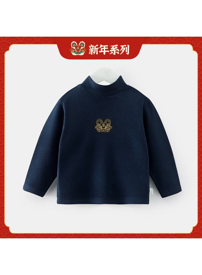 Baby T-shirt Boys' Base Layer Long Sleeve T-shirt Autumn/winter Warm Underwear Girls - Image 2