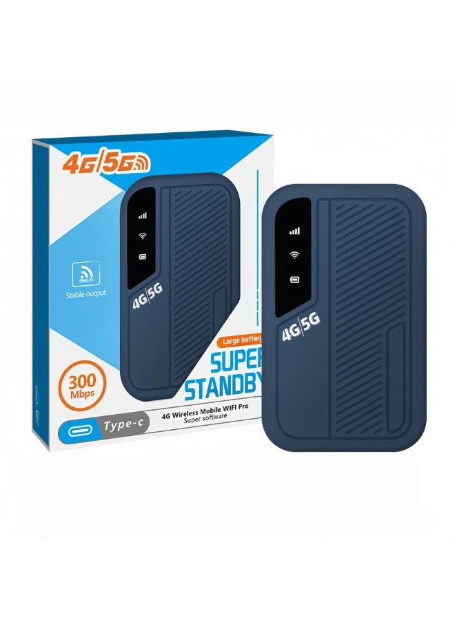 نقطة اتصال واي فاي محمولة فائقة الصغر بتقنية 4G LTE، تصميم خفيف الوزن، متوافقة مع جميع الشبكات، تعمل بمجرد التوصيل، جهاز توجيه محمول. - Image 1