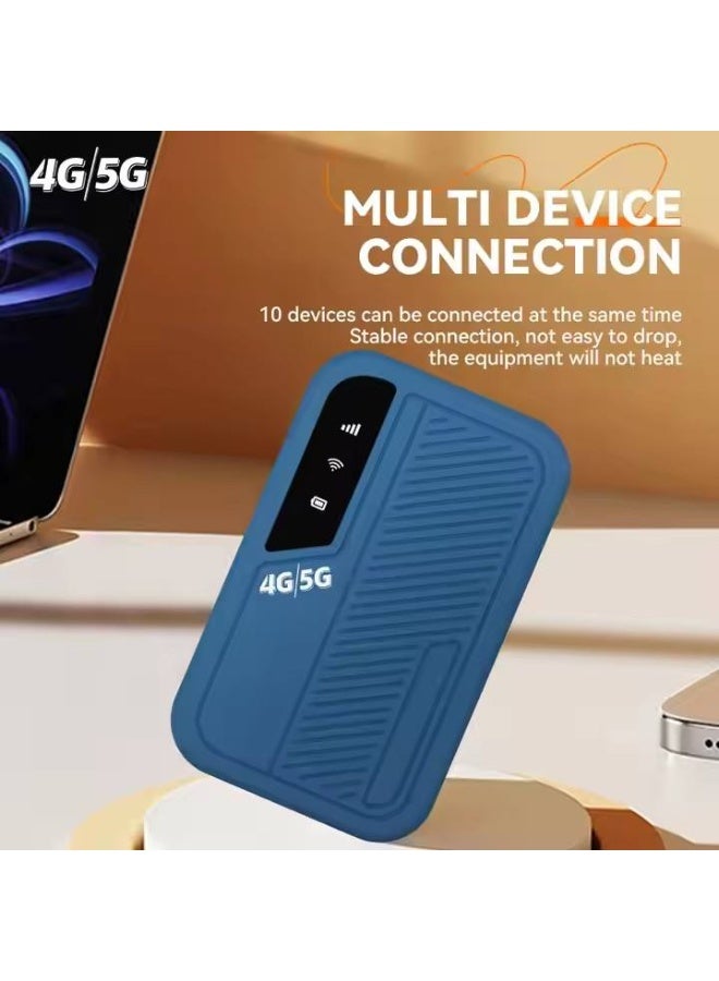 نقطة اتصال واي فاي محمولة فائقة الصغر بتقنية 4G LTE، تصميم خفيف الوزن، متوافقة مع جميع الشبكات، تعمل بمجرد التوصيل، جهاز توجيه محمول. - Image 3