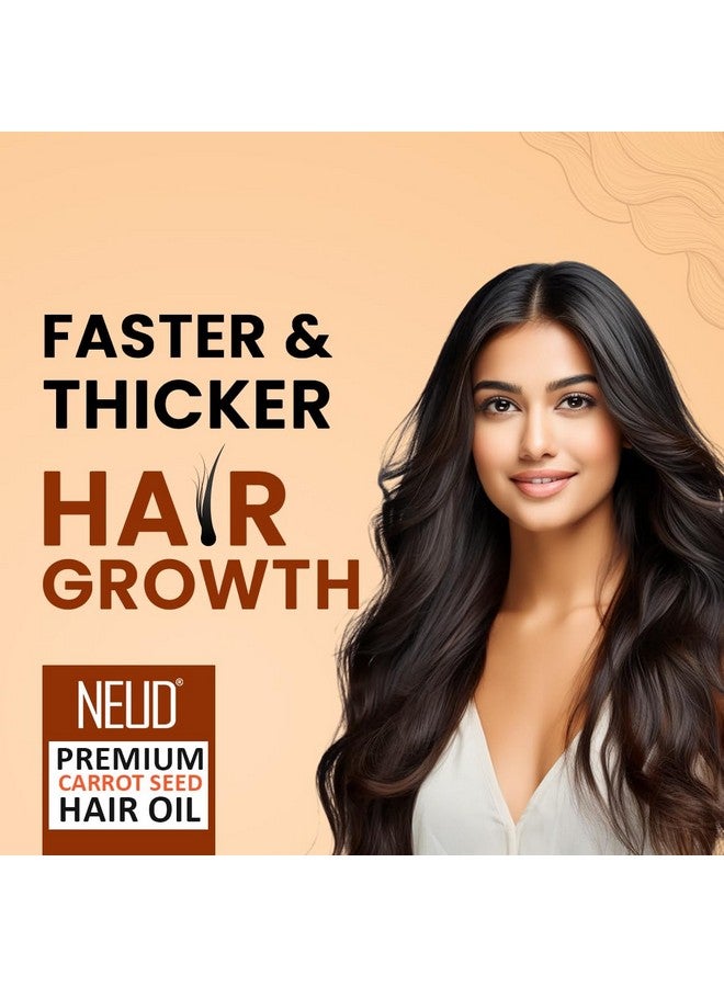 NEUD Carrot Seed Premium Hair Oil for Men & Women - 300 ml, Natural Carrot, Pack of 1 - Image 2