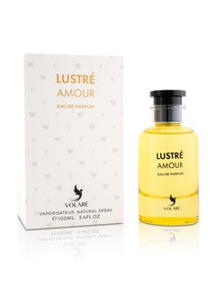 VOLARE Lustre Amour Eau De Parfum for Women, 100ml | Elegant Floral & Woody Fragrance with Bergamot, Solar Notes & Sandalwood  - Image 1