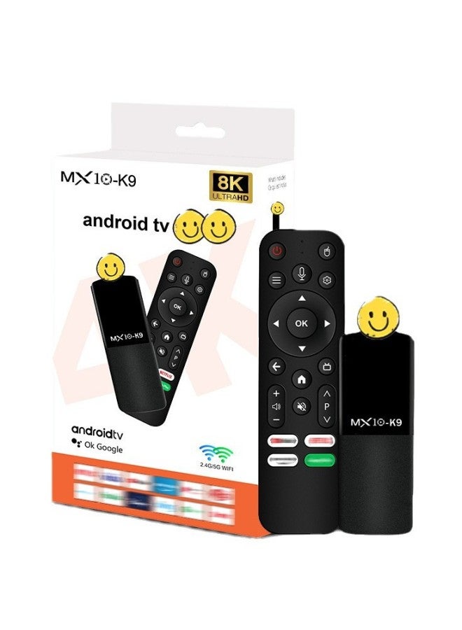 MX10 K9 HD 8K TV Set Top Box Dual-band Bluetooth 5G Wireless WiFi Network Box ATV-Color:MX10 K9 - Image 1