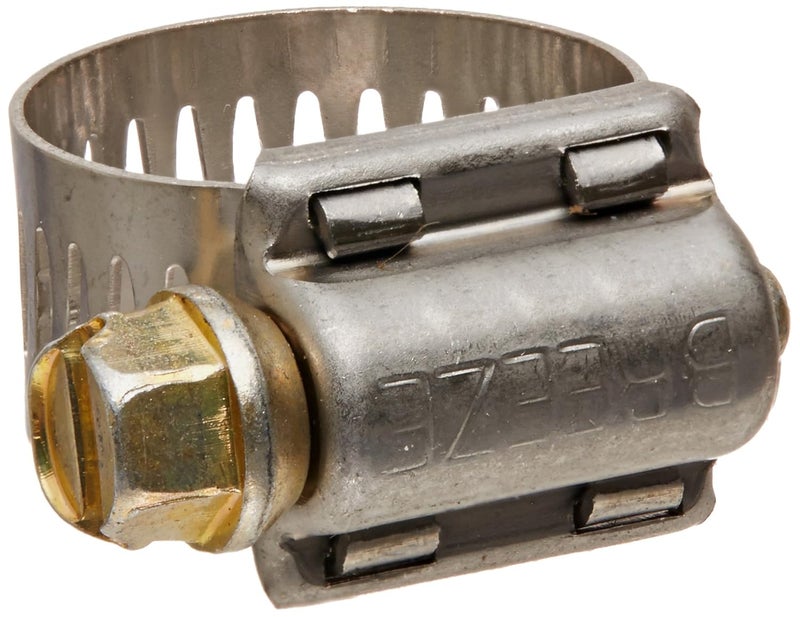-62006H Power-Seal Stainless Steel Hose Clamp, Worm-Drive, SAE Size 6, 7/16" to 25/32" Diameter Range, 1/2" Bandwidth (Pack of 10)