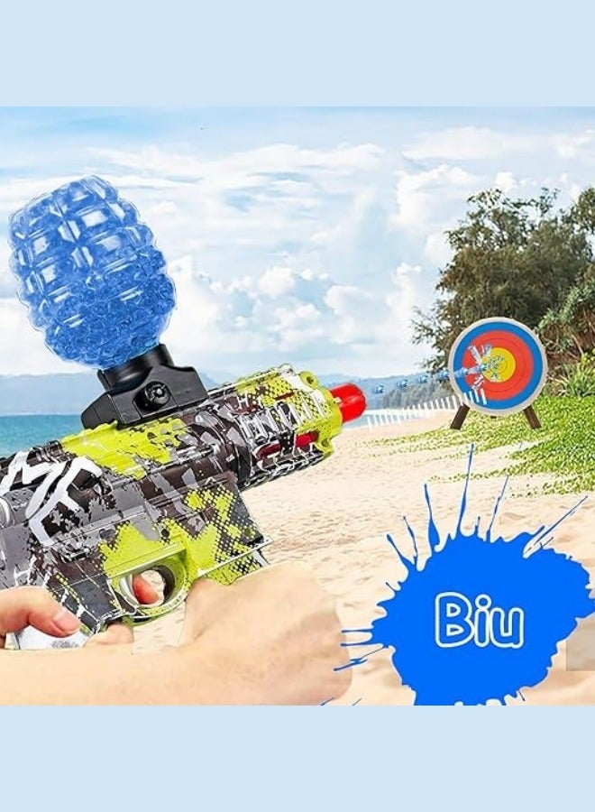 BUPY Gel Blaster Beads (50,000pcs), 7-8mm Non-Toxic Water Gel Balls Compatible with Splatter Ball Gun - Blue - Image 3