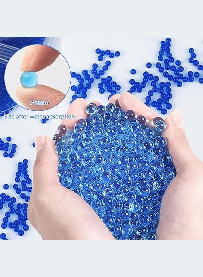 BUPY Gel Blaster Beads (50,000pcs), 7-8mm Non-Toxic Water Gel Balls Compatible with Splatter Ball Gun - Blue - Image 4
