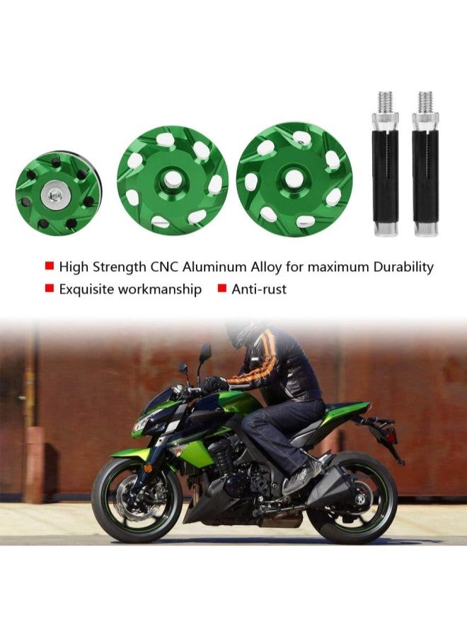 klarako Motorcycle Frame Hole Decorative Cap Cover for Kawasaki Z1000 1000 Z1000S Z1000SX(Green) - Image 1