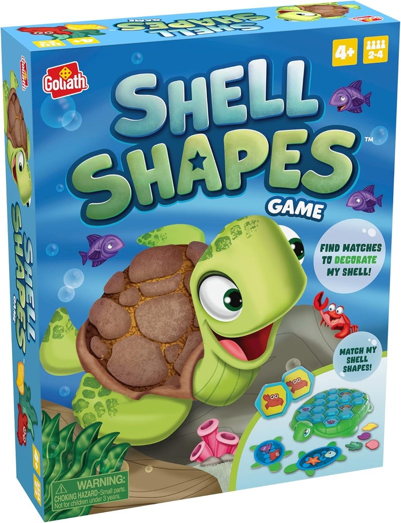 Goliath Shell Shapes Game  Develops Memory and Matching Skills As Players Find Matches to Decorate The Turtles Shell by Goliath  Blue - Image 3